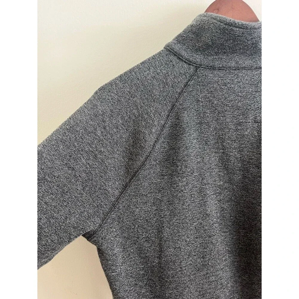 Banana Republic 4 Button Pullover Knit Sweater Heather Gray Size Medium